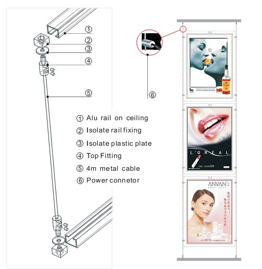 singleside crysta led lightbox