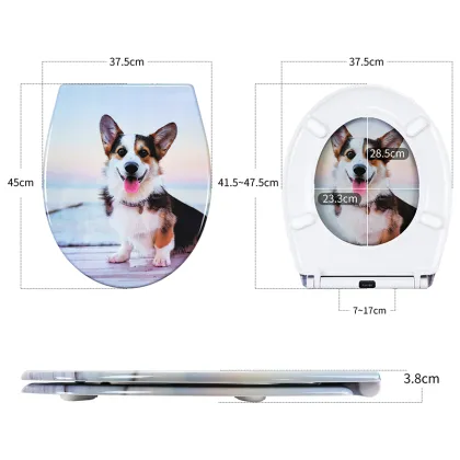 Duroplast Toilet Seat Soft Close Quick Release(Corgi)