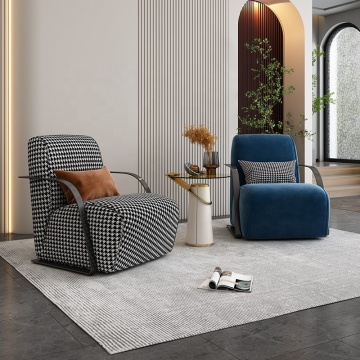 Silla de sofá de tela nórdica simple moderna para sala de estar y dormitorio