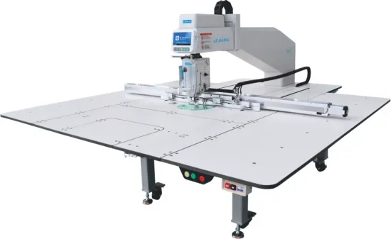 Heavy material template sewing machine
