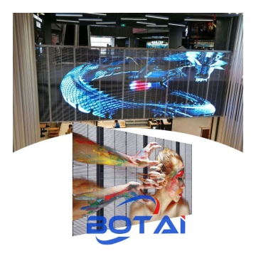 Botai P3.91-7.8 Indoor Transparent LED Screen Panels for Retail Stores