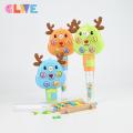 Blue Reindeer Fighting Gophers Bubble Wand
