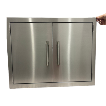 Customized Stainless Steel Gas Barbecue Double Storage Drawer Dust-proof Outdoor Kitchen Drawer