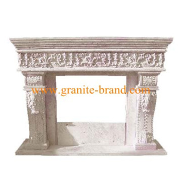 Calcium Marble Stone Fireplace