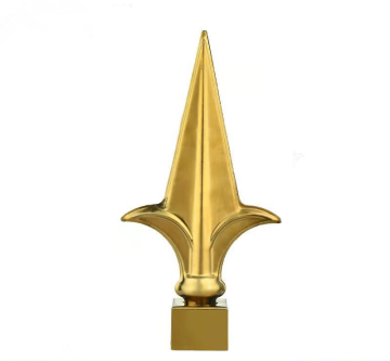 Wrought Iron Ornaments and Fence Spear Finials for Wire Mesh Doors and Fencing Trellis