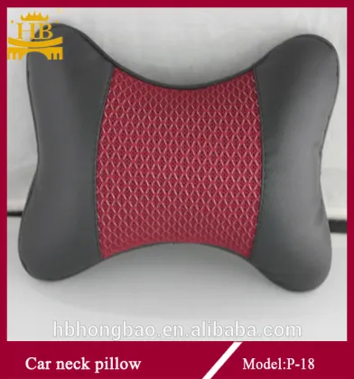 ice silk +leather comfortable car neck pillow