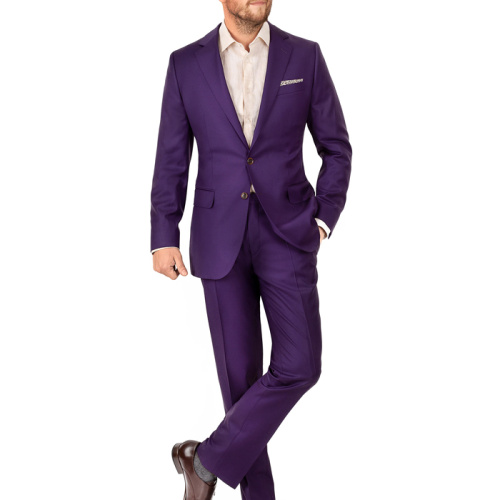 Purple Cotton Knit Slim Casual Sports Jacket