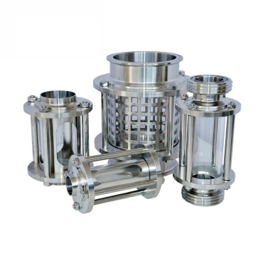 Stainless Steel Hygienic Clamped Tubular Sight Glass with Protective Net 304 OEM