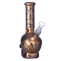 9.1IN hippiesglass, ka letsoho la skeleton ea skeleton ea ho hulela basheben blaker Bong,