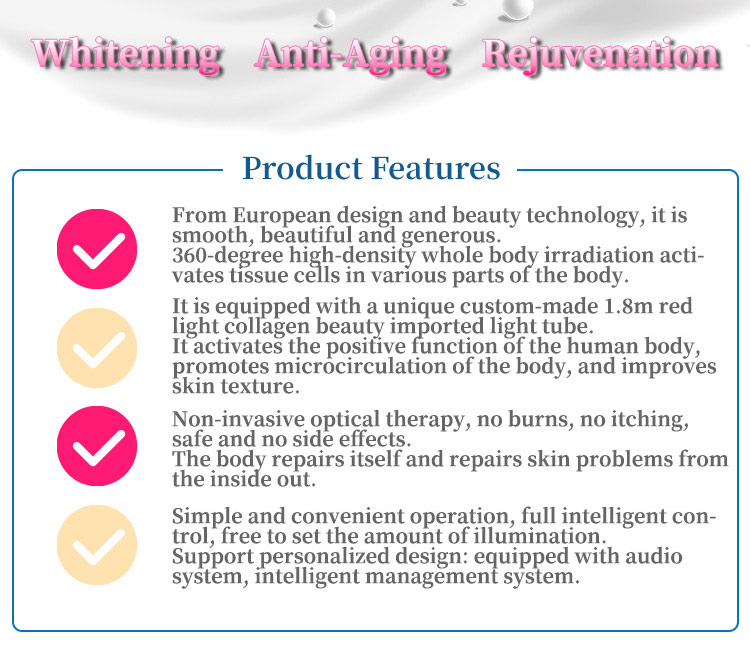 Spa Salon Equipment Collagen Red Light Therapy Bed