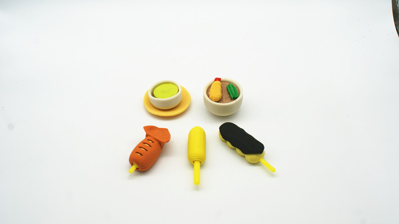 3D Food Eraser Set