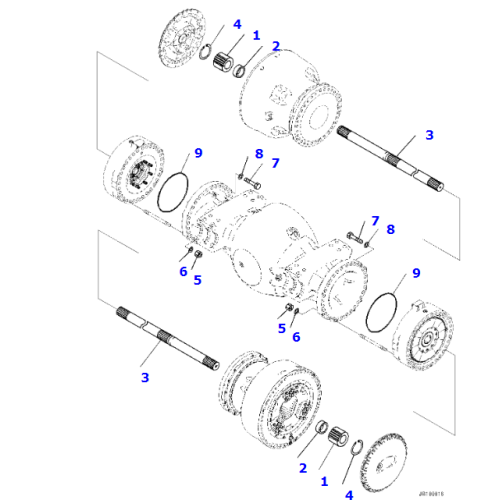 427-22-40001 427-22-40000 Axle Assembly for WA900 427-22-42420