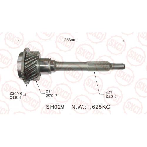 Automobile gearbox intermediate shaft assembly ofJAC