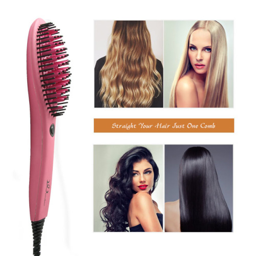 Romantic Hair Straightening Ceramic Brush