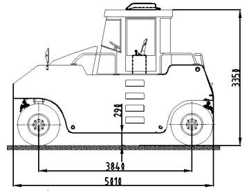 Rouleau pneumatique Shantui 26 tonnes