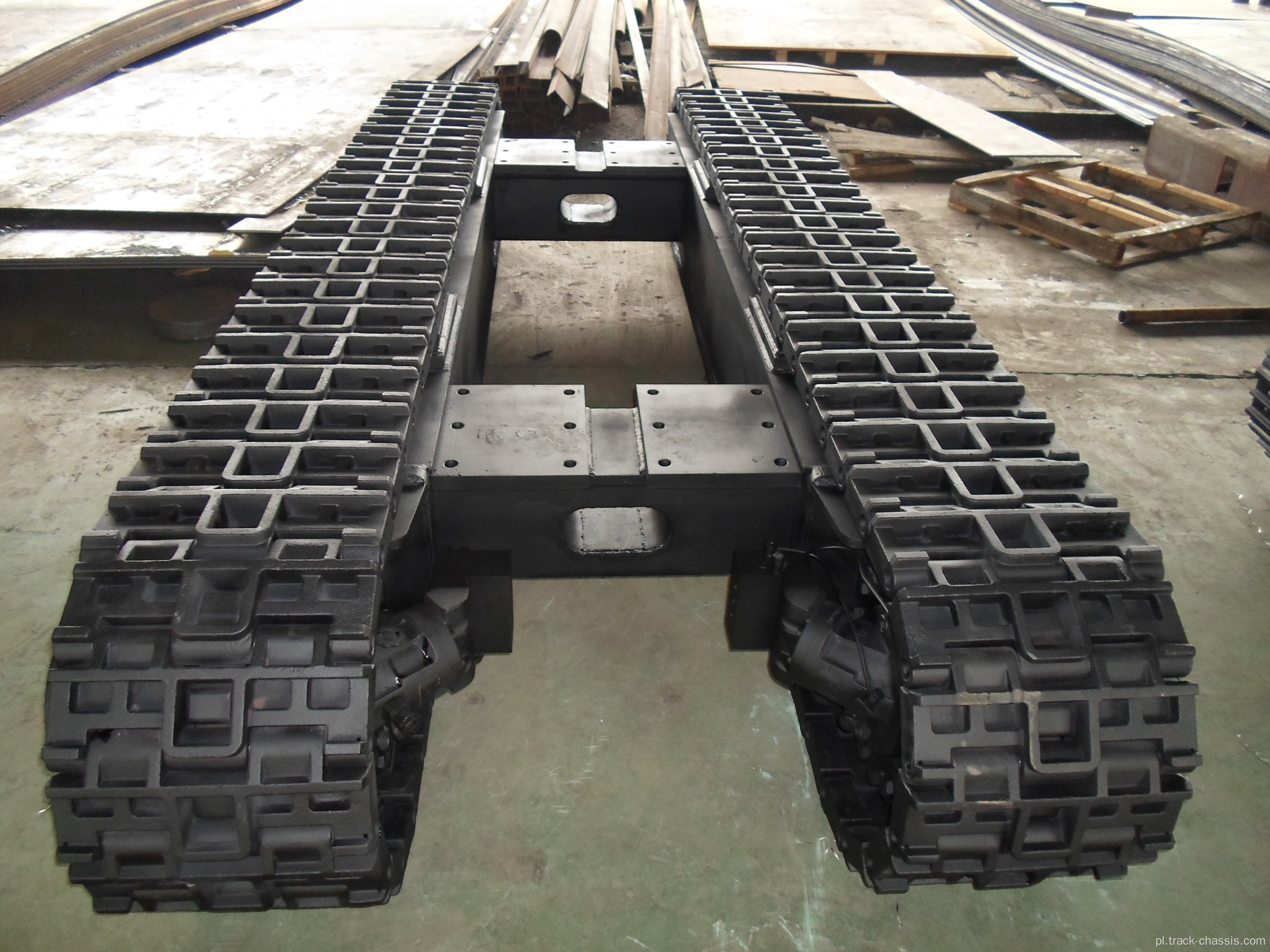 Steel Mini Crawler podwozia z gumowymi podkładkami