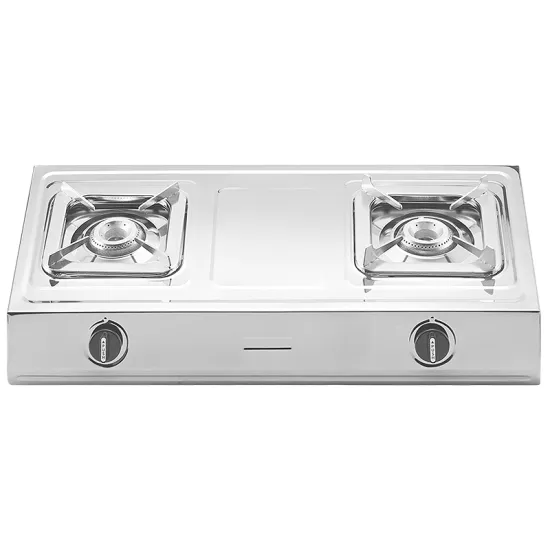 Best Selling With 2 Burner Stove Table Top Stainless Steel Easy To Clean Gas Stove Suitable For Home Kitchen