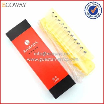 2014 Hot Sale Hotel Cheap Personalized Flip Double Teeth Combs