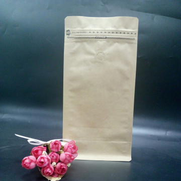 Pouche de boîte de sac en papier natural kraft
