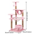 Outdoor Luxury Wooden Cat Tree Tower Weather Resistant Scratcher Multi-Level Climbing Playground Durable Pet Furniture Carton