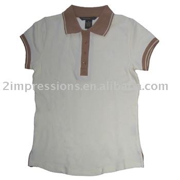 Women's t shirt, lady's polo shirt, pique polo shirt