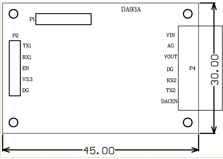 Diagram for the Analog Laser Distance Sensor