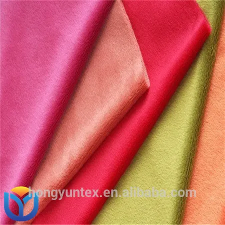 Short Pile Velvet Fabric Velboa Plain Velboa Knitted Blanket