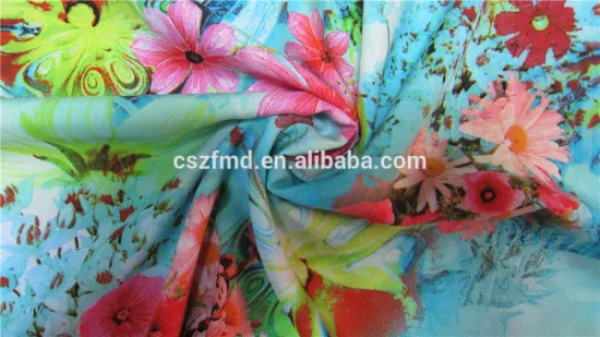 Indian Printed 44" Wide Multicolor Rayon Texture Dressmaking Fabric By 1 Yard