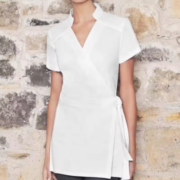 Aangepaste elegante salon werkkleding: ritssluiting, spa -uniformen en scrubs sets