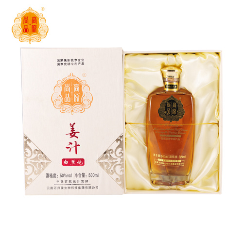 Brandy de jengibre (50% de alcohol por volumen)