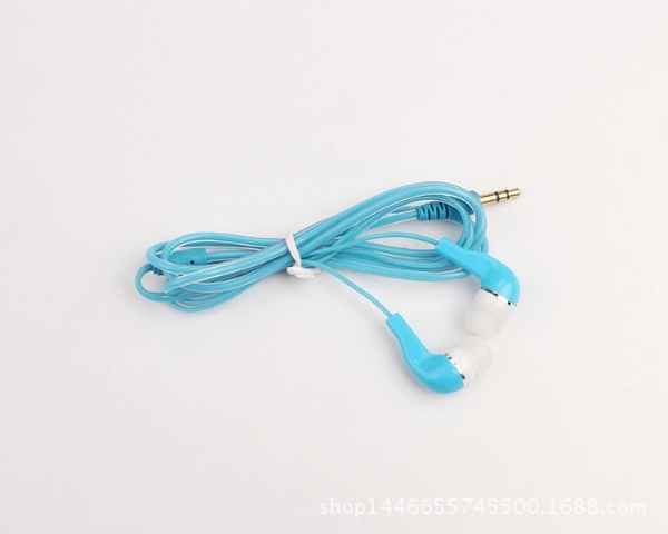 blue earphone