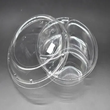 Round Disposable Plastic Divided Fruit Tray