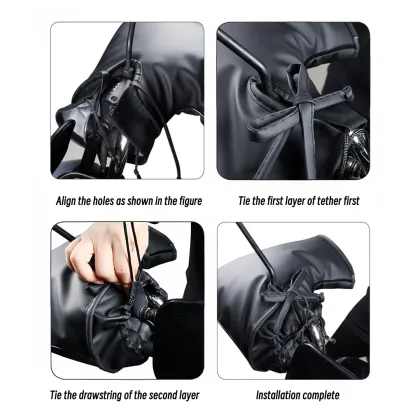 Waterproof and Windproof USB Heating Handlebar Gloves Attachment