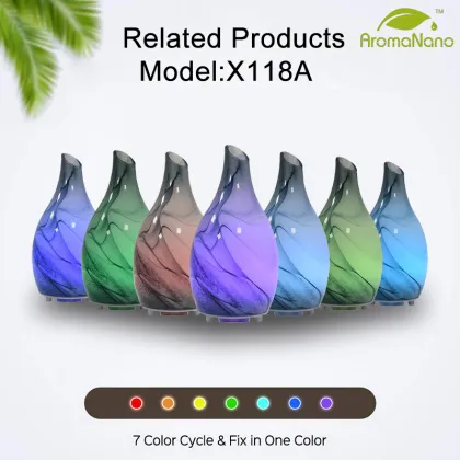 Night Light 100ML Young Living Vase Shaped Ultrasonic Humidifier for Essential Oils