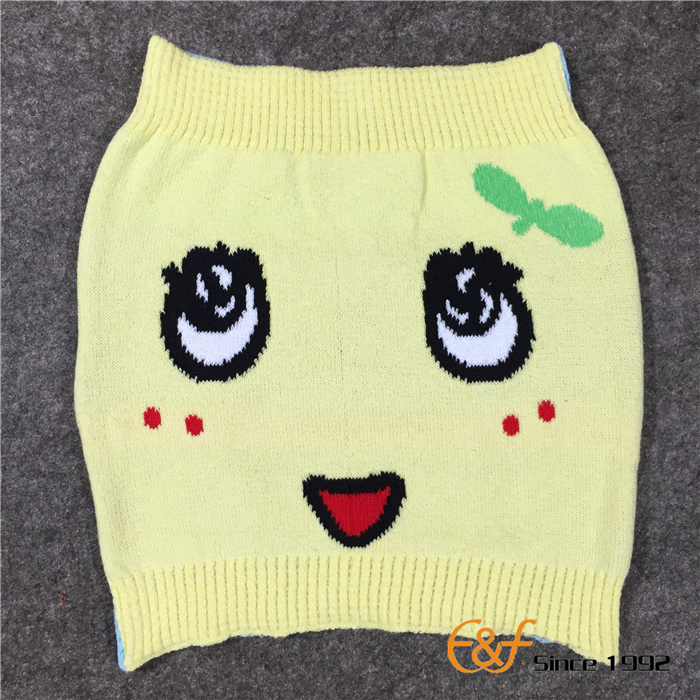 Cotton TT Yarn Knitted Jacquard Haramaki for Kids