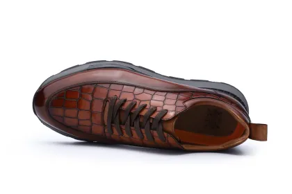 Men′ S Genuine Leather Shoes Sneaker