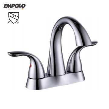 Empolo 3 Hole Widespread Brass Chrome Bathroom Faucet with cUPC Water Supply Lines