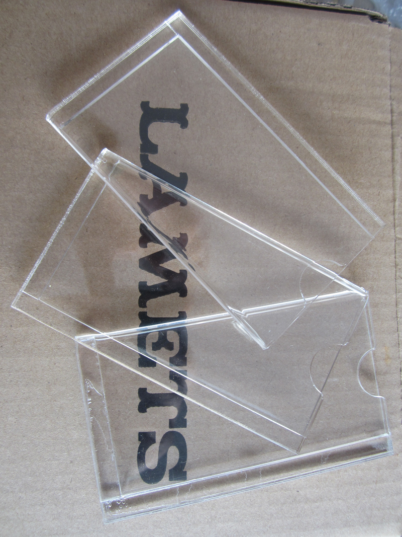 Clear Acrylic Name Card Holder