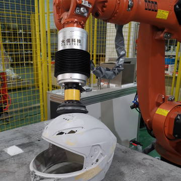 Force Actuator for carbon fiber helmet grinding