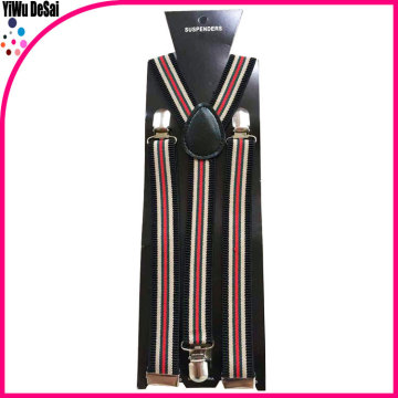 2015 Hot sale fashion custom design OEM stripe suspender trousers