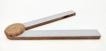 LED Light Wood Grain Under Cabinet Lighting 3 Color Temperature Human Body Induction Cabinet Lights