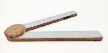 LED Light Wood Grain Under Cabinet Lighting 3 Color Temperature Human Body Induction Cabinet Lights