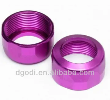 color anodized aluminum threaded sleeve