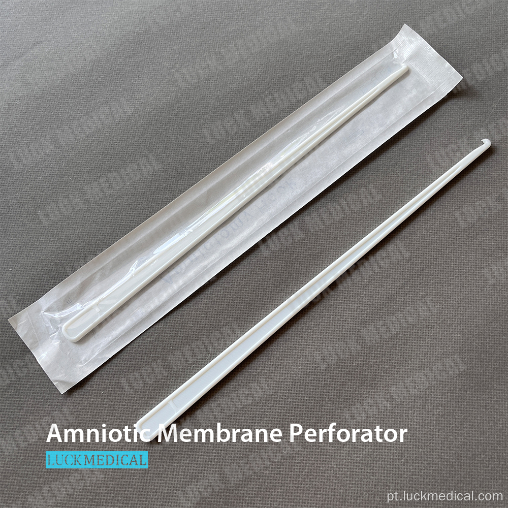 Prodelador de membrana amniótica de gancho amniótico