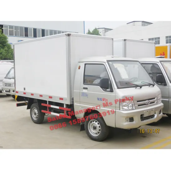FOTON Forland mini Refrigerator Truck with gasoline Engine Freezer Van Truck