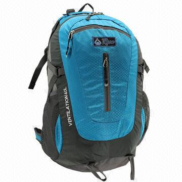 High-quality Hiking Backpack/Camping Bag, Made of Ripstop/PU + 600D, Suitable for Outdoor Sports