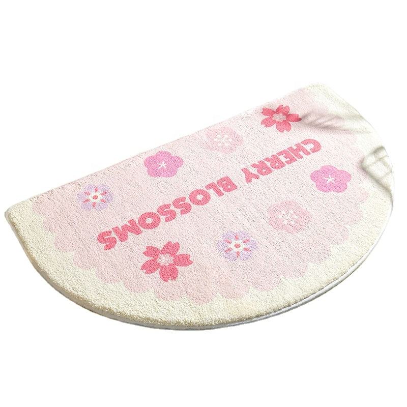 Absorbent Anti Slip Cute Floor Cashmere Bath Mat