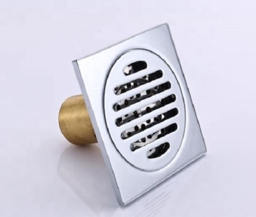 Chrome Plated Square Shower Drainer