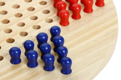 Family Fun: Discover the Classic Charm of Wooden Chinese Checkers - Perfect for All Ages