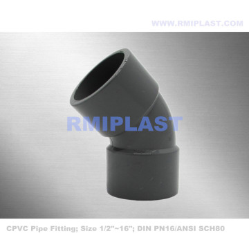 CPVC 45 graders armbåge Din PN16